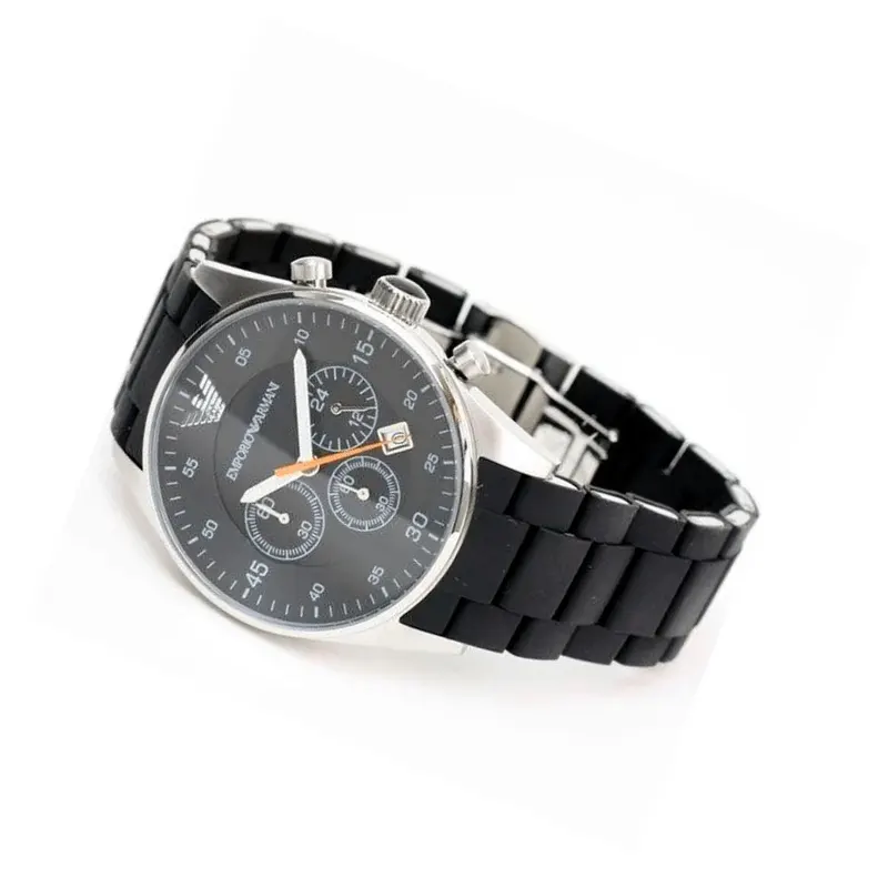 Emporio Armani Sportivo Chronograph Black Dial Men's Watch- AR5858